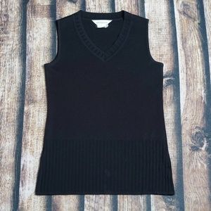 Misook Black Knit Top Size XS